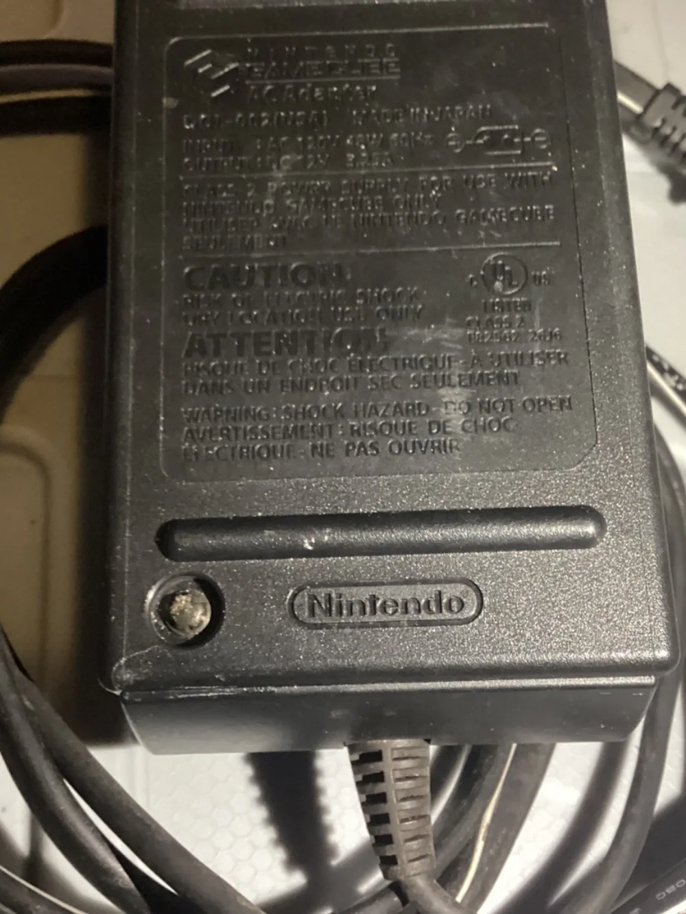 GameCube Power Supply DOL 002 Official OEM Nintendo AC Adapter Tested Works